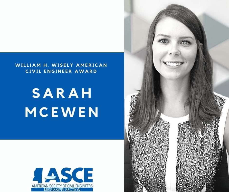 William H. Wisely American Civil Engineer Award Recipient Sarah McEwen, PE, CFM, M. ASCE 