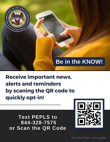 Text notification flyer