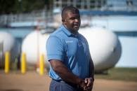 Standing at water treatment plant