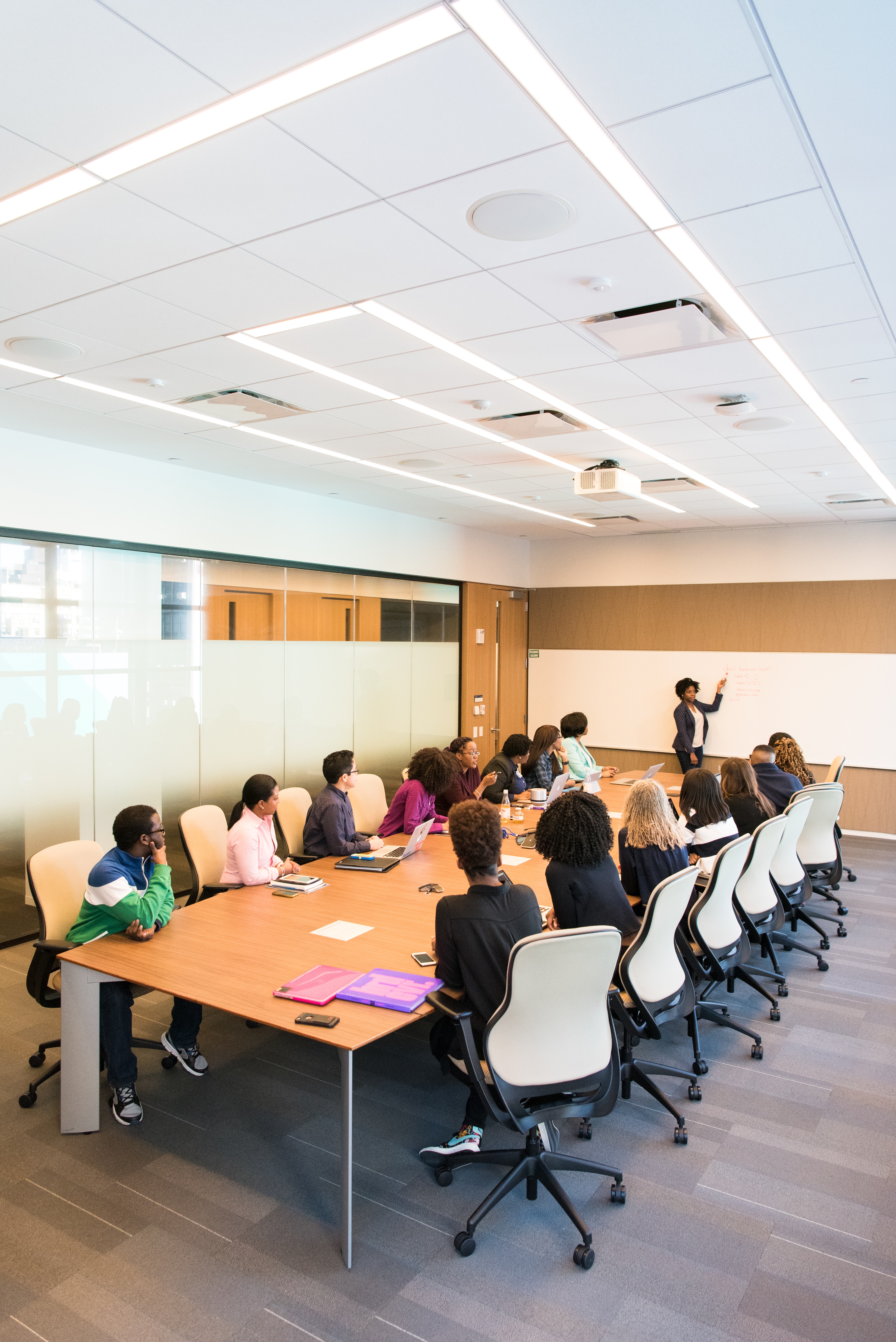 People having a meeting