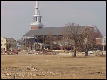 Damage from Hurricane Katrina