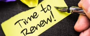 Time to renew your license.